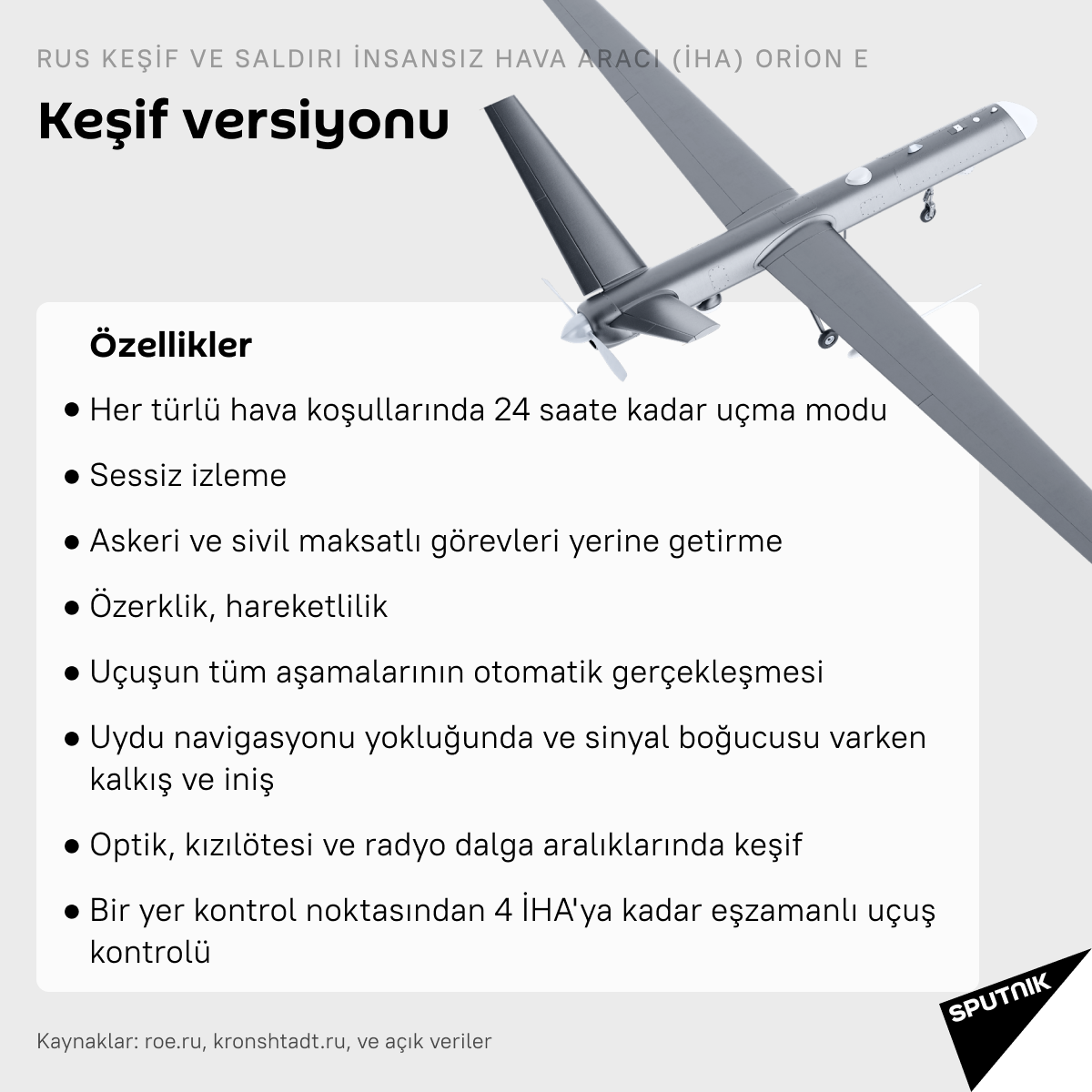 Orion E insansız hava aracı - Sputnik Türkiye
