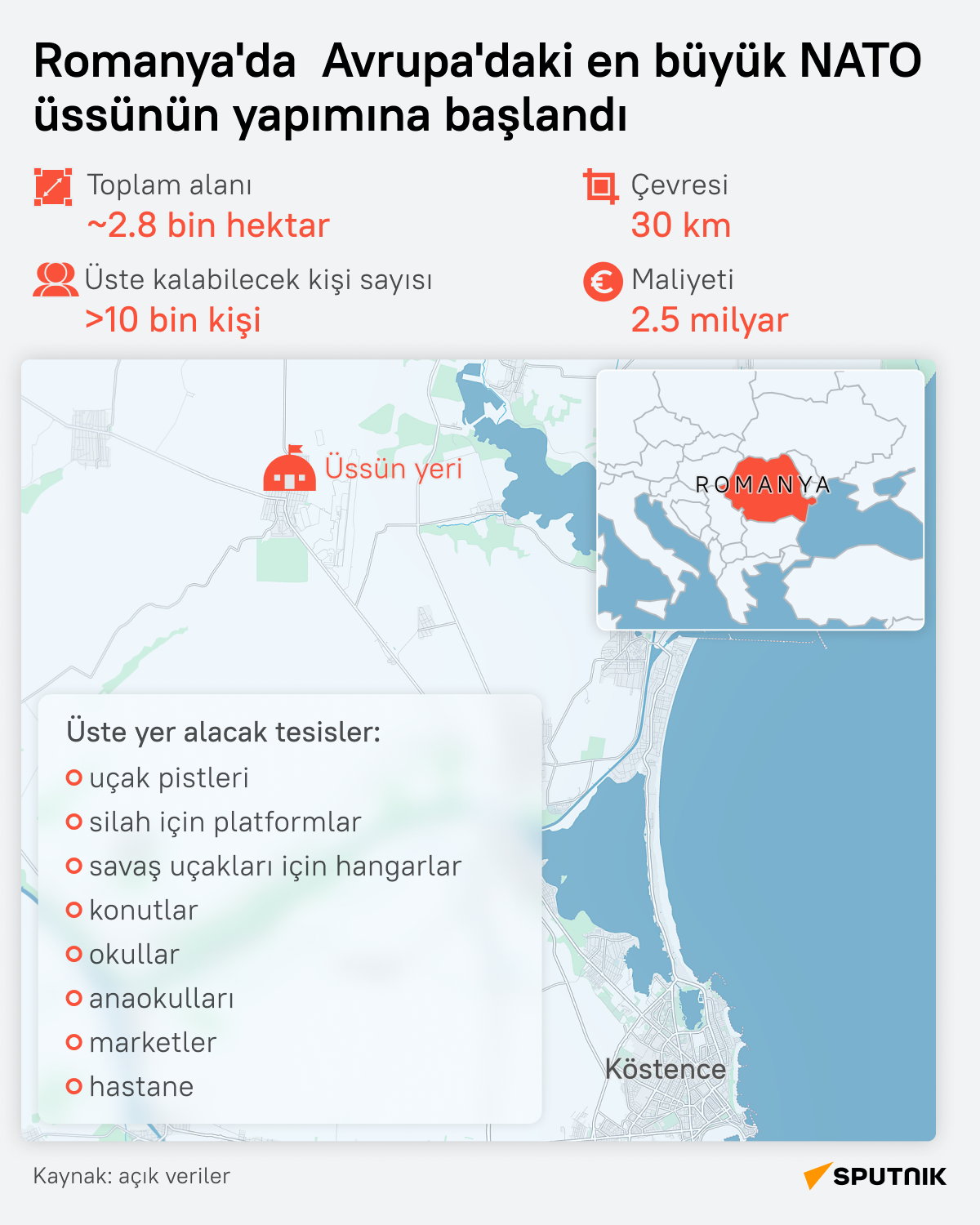 Romanya'da NATO’nun Avrupa’daki en büyük üssü kuruluyor  - Sputnik Türkiye