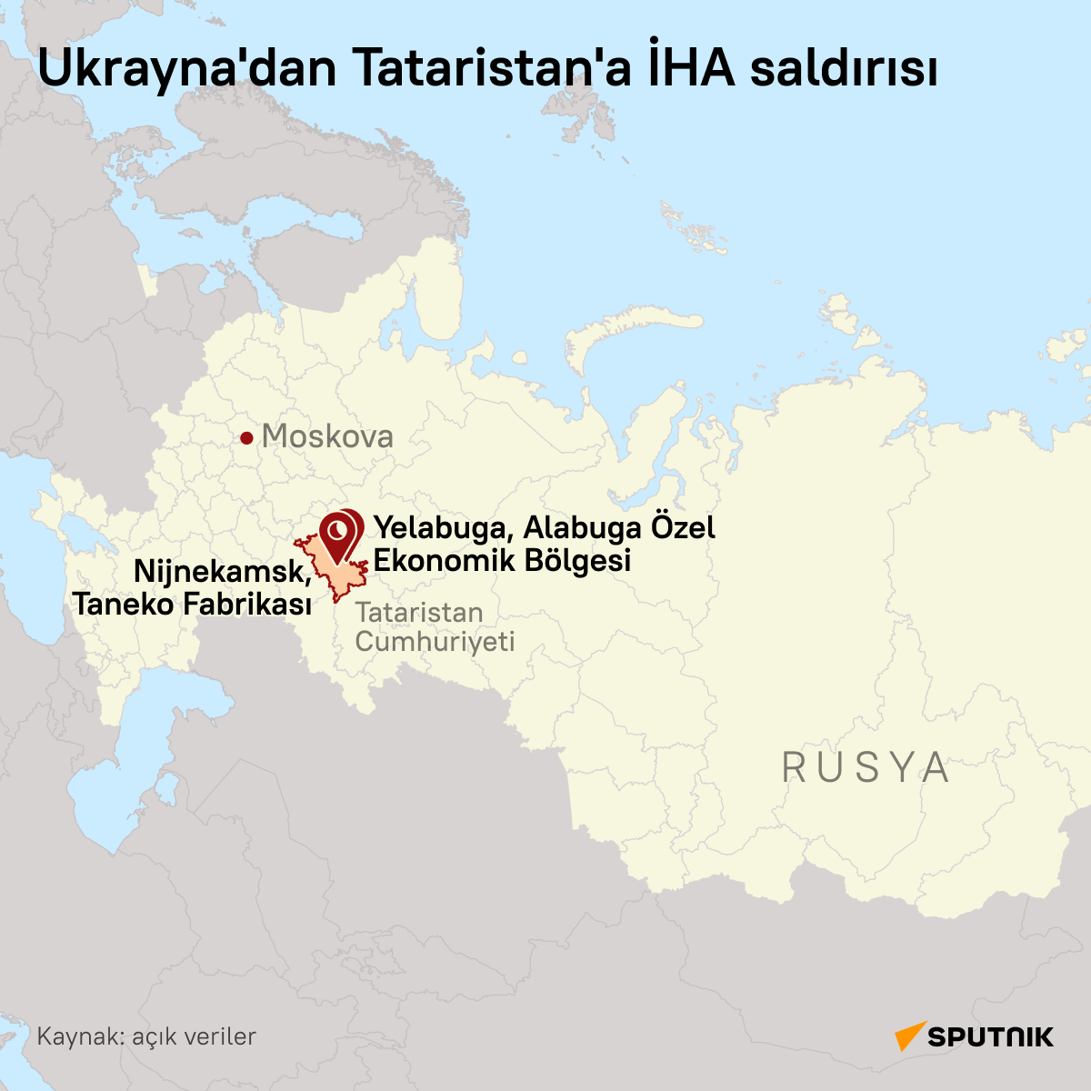  Ukrayna, Tataristan’ı İHA'larla vurdu  - Sputnik Türkiye
