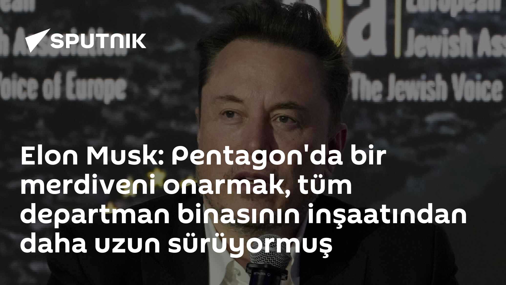 Elon Musk: Pentagon'da bir merdiveni onarmak, tüm departman binasının ...