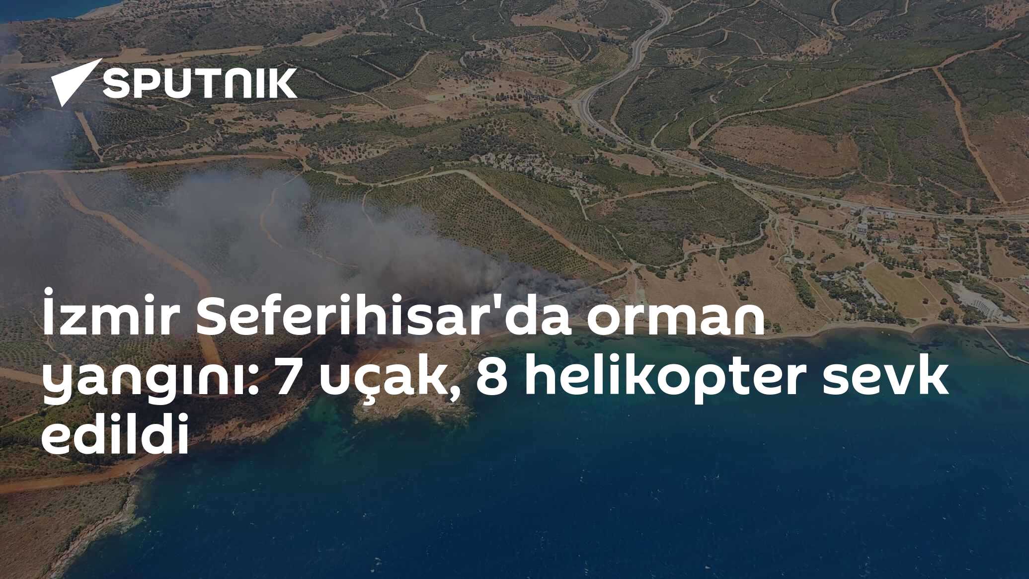 İzmir Seferihisar'da orman yangını: 7 uçak, 8 helikopter sevk edildi