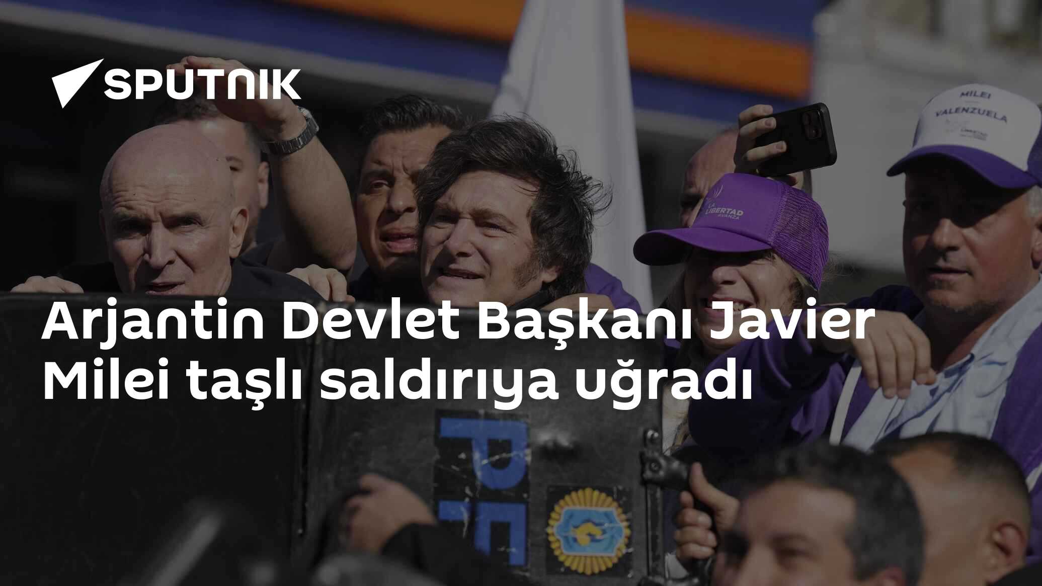 Arjantin Devlet Başkanı Javier Milei taşlı saldırıya uğradı
