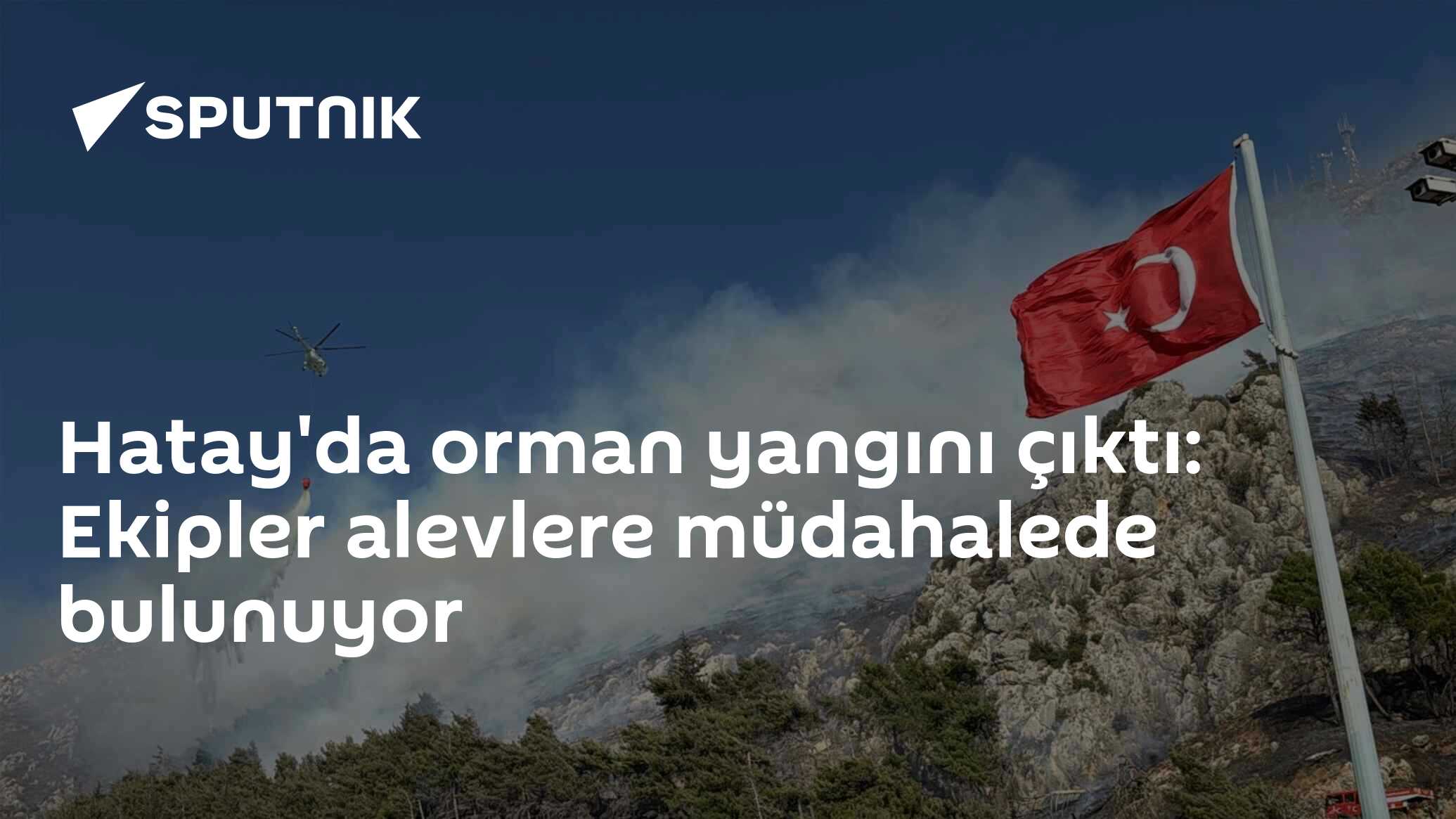 Hatay'da orman yangını çıktı: Ekipler alevlere müdahalede bulunuyor