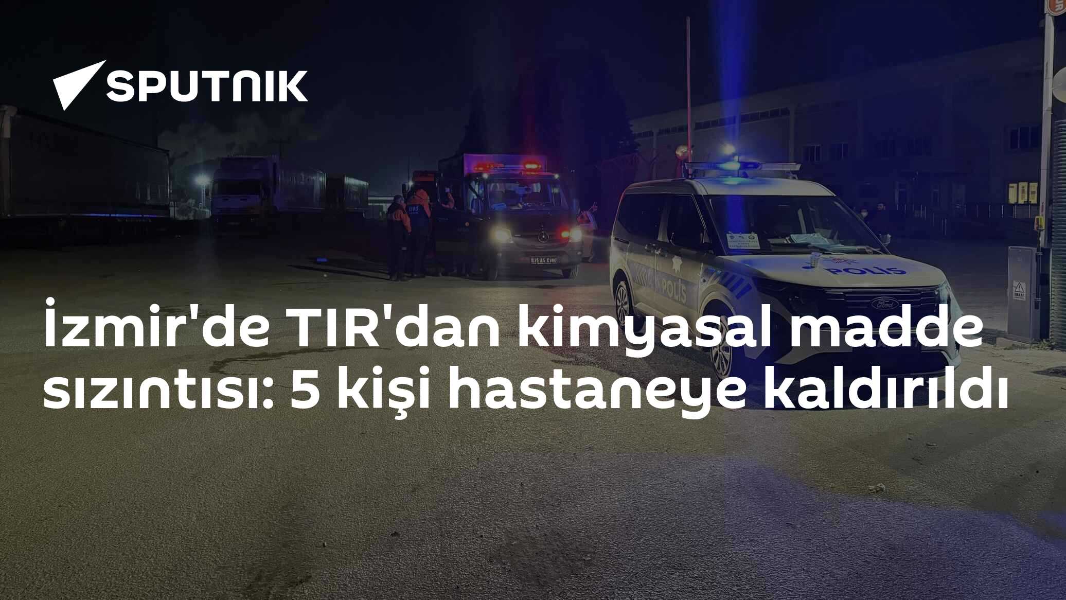İzmir'de TIR'dan kimyasal madde sızıntısı: 5 kişi hastaneye kaldırıldı