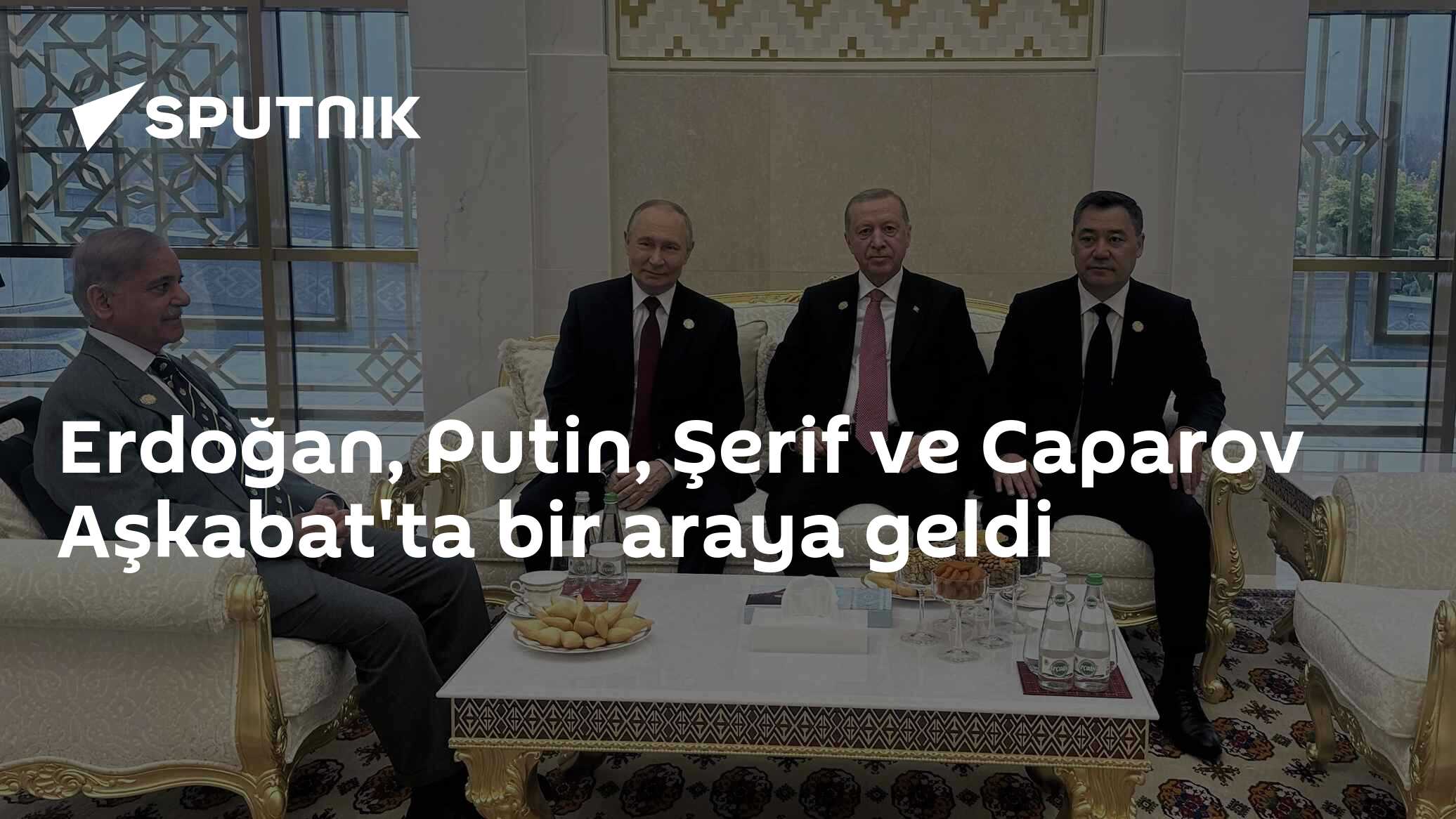 Erdoğan ve Putin Aşkabat'ta bir araya geldi