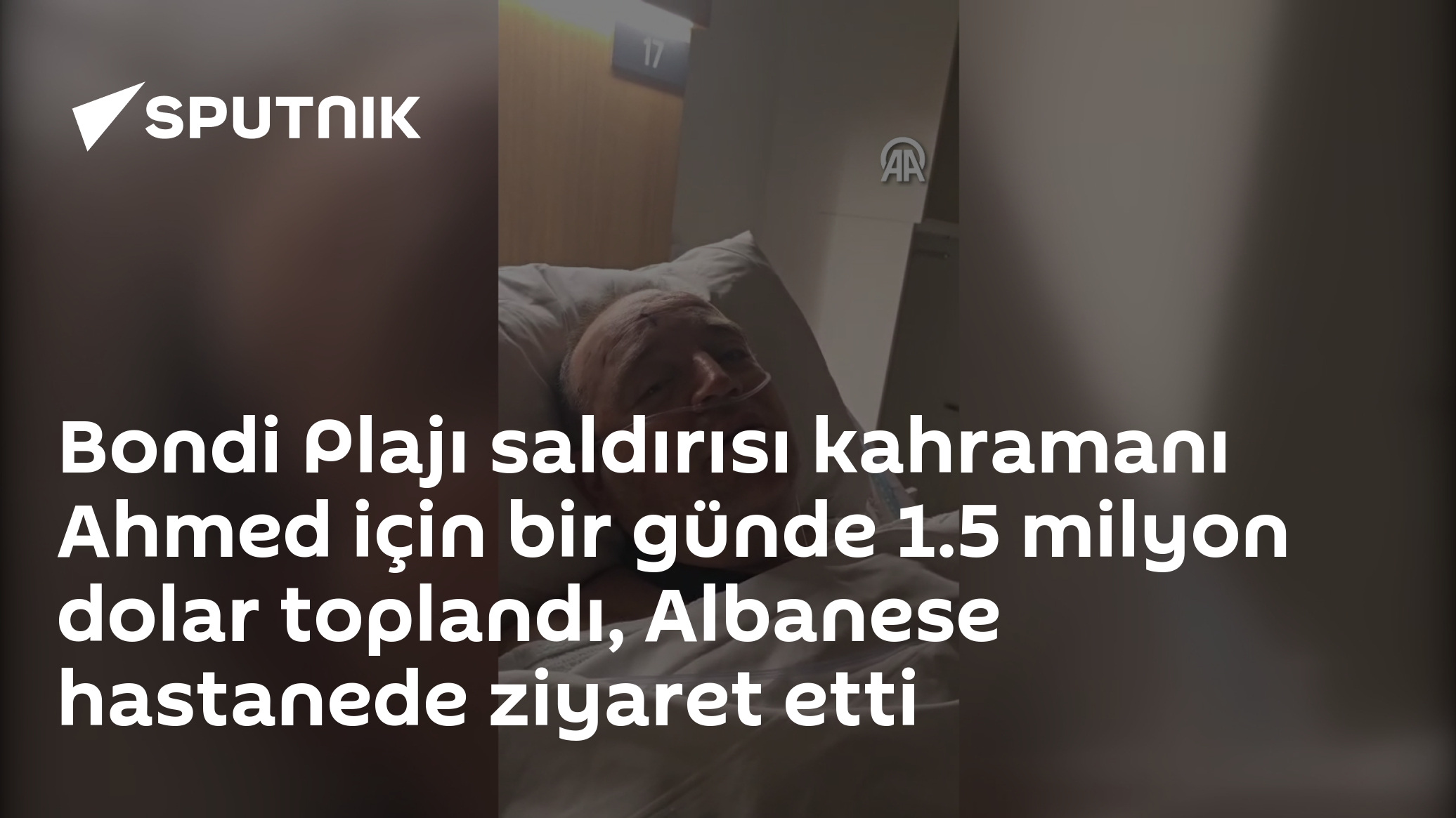 Bondi Plajı saldırısı kahramanı Ahmed için bir günde 1.5 milyon dolar toplandı, Albanese hastanede ziyaret etti