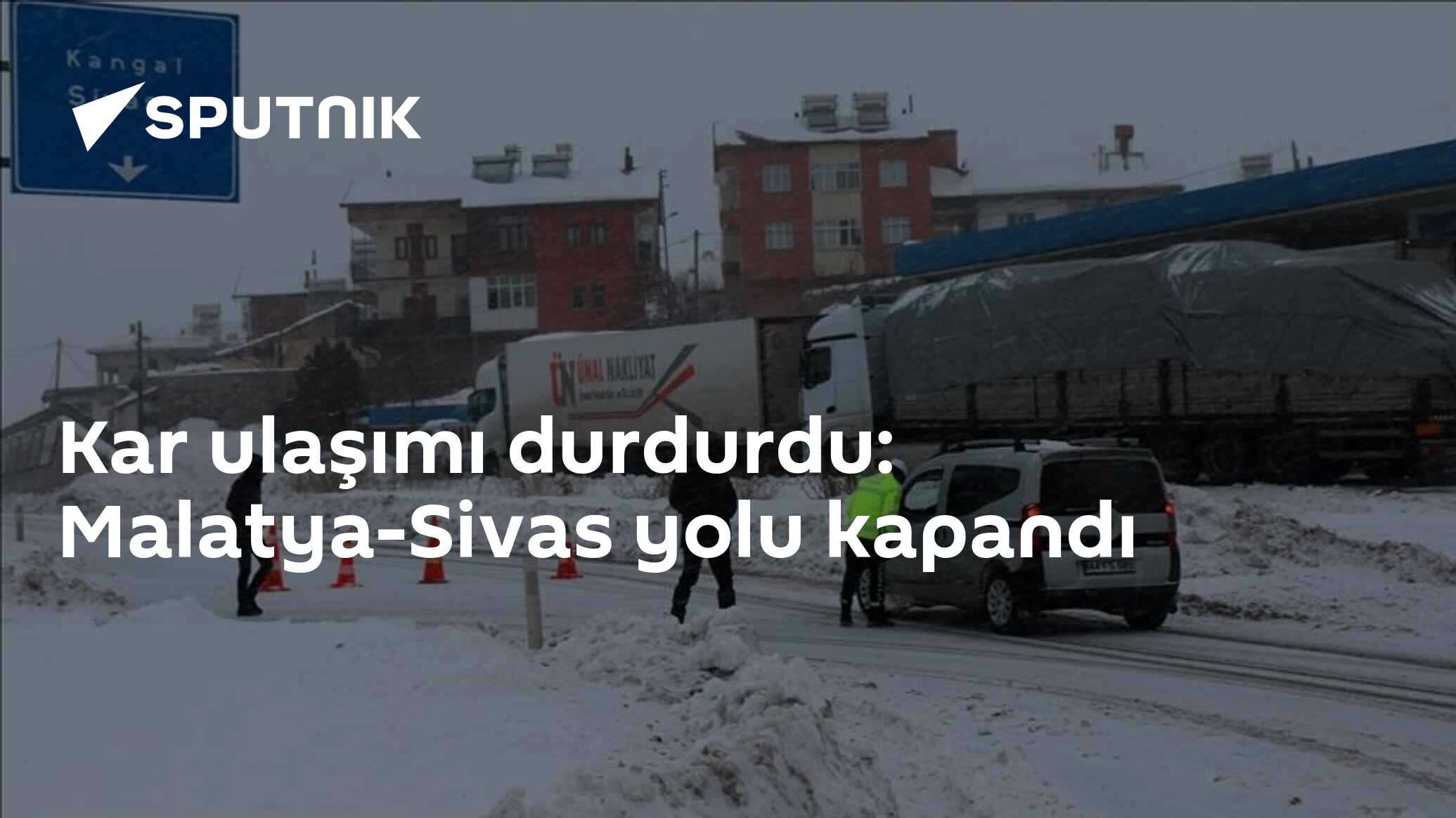 Kar ulaşımı durdurdu: Malatya-Sivas yolu kapandı