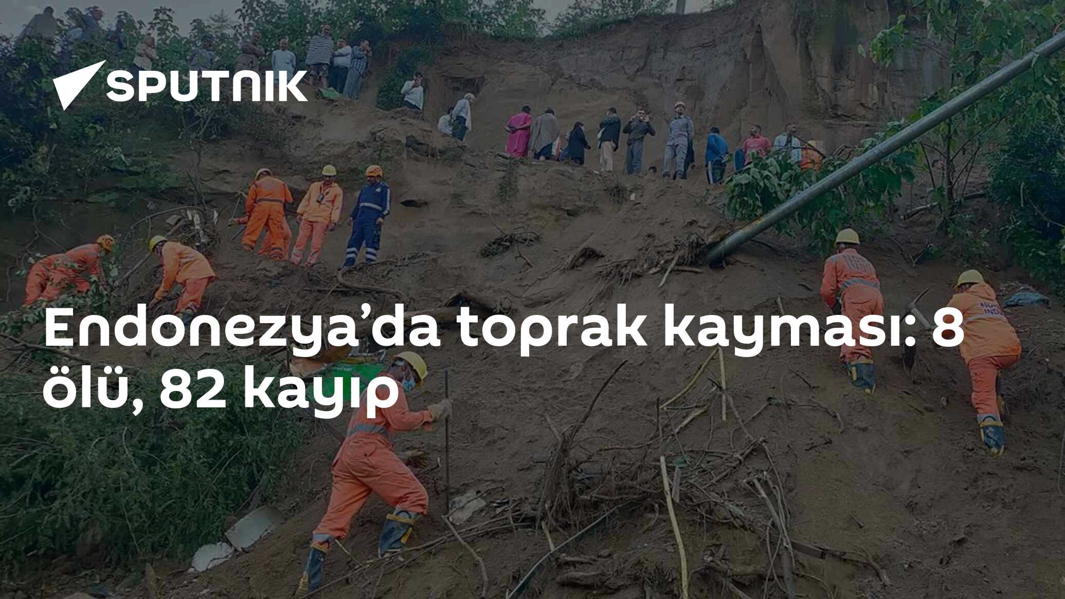 Endonezya'da toprak kayması oldu
