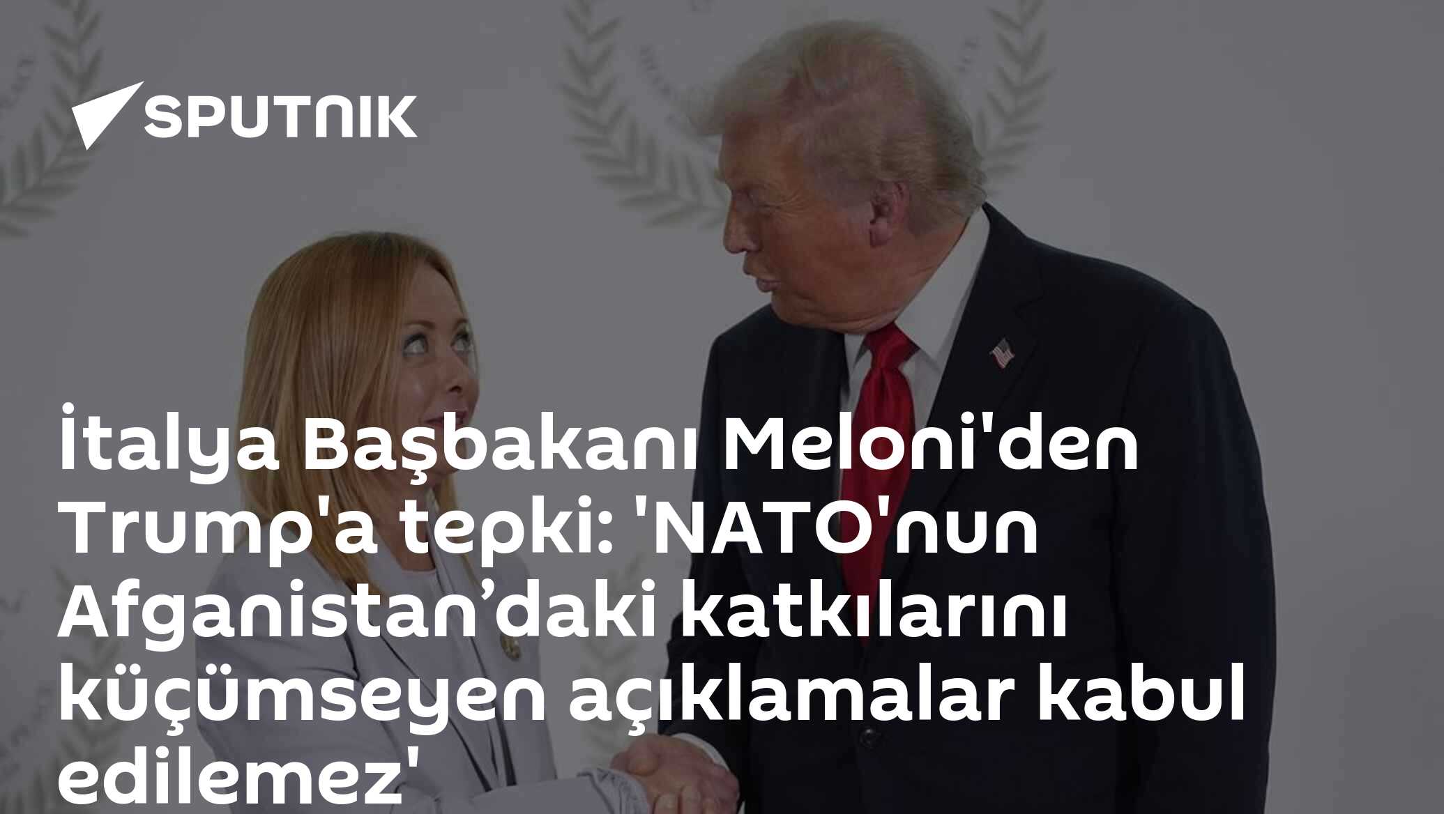 Meloni Trump'dan tepki verdi: NATO'yu eleştiren açıklamalar kabul edilemez