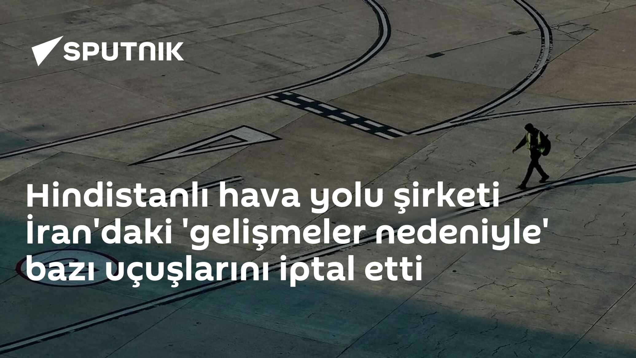 Hindistanlı Şirket, İran'daki Gruptan Uçuşları İptal Etti Hindistanlı hava yolu şirketi Jet Airways, İran'daki bazı 'gelişmeler' nedeniyle 26, 27 ve 28 Ocak tarihlerinde Tiflis, Almatı, Taşkent ve Bakü seferlerini iptal etti. Şirketin açıklamasına göre,