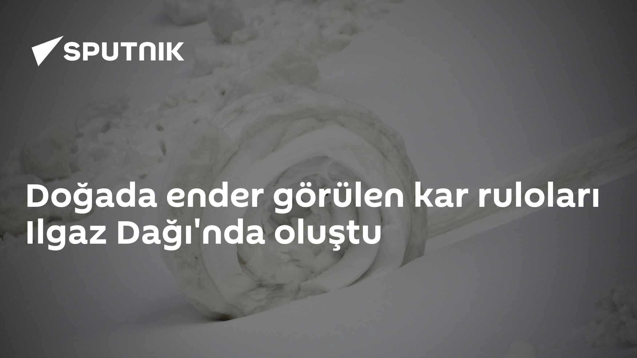 Doğada ender görülen kar ruloları Ilgaz Dağı'nda oluştu