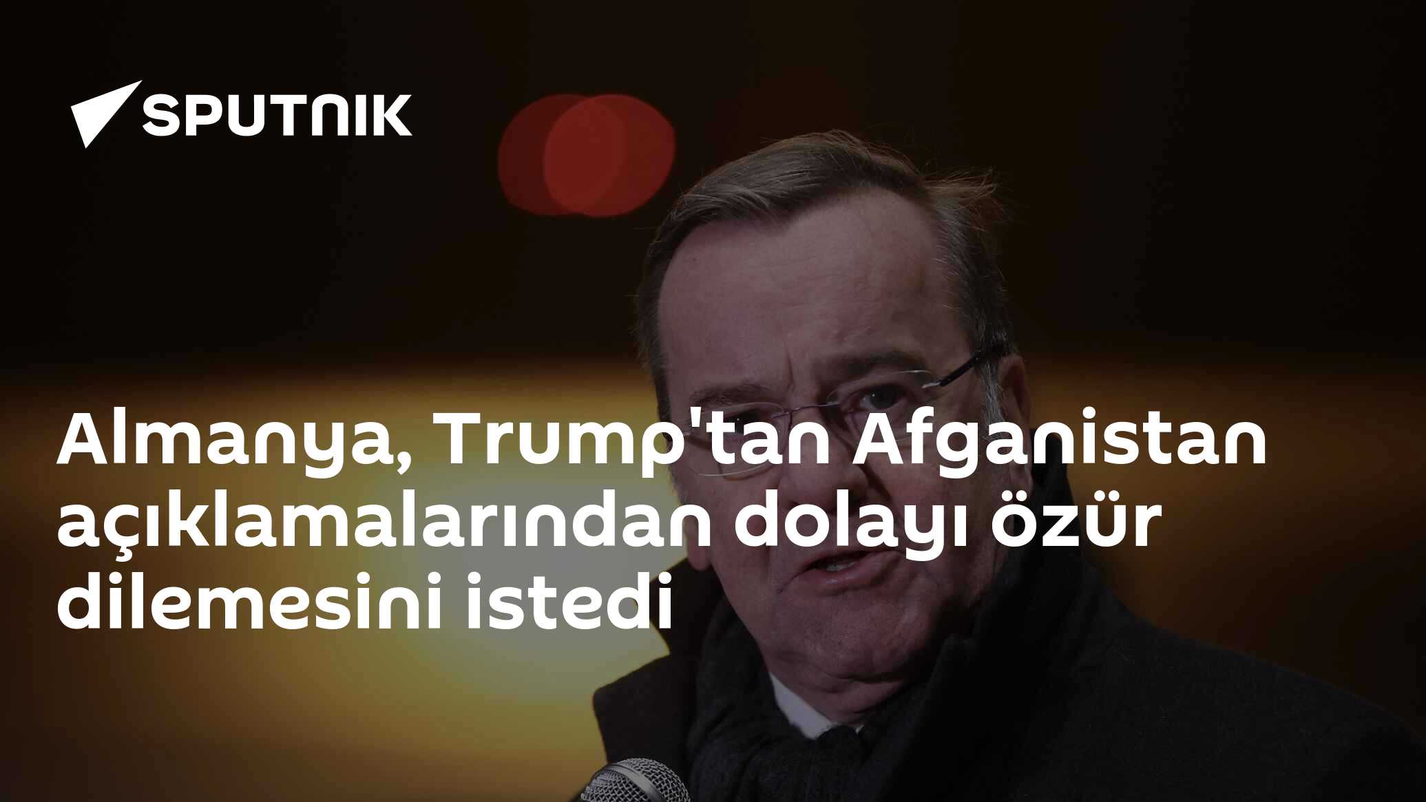 Almanistan Trump'tan Özür Dilemesi İsteedi

Almanya'nın dışişleri bakanı Heiko Maas, ARD televizyonuna yaptığı açıklamada Amerika Birleşik Devletleri Başkanı Donald Trump'un Afganistan'da konuşmasından dolayı özür dilemesini istedi. Maas, Trump'ın "Amer