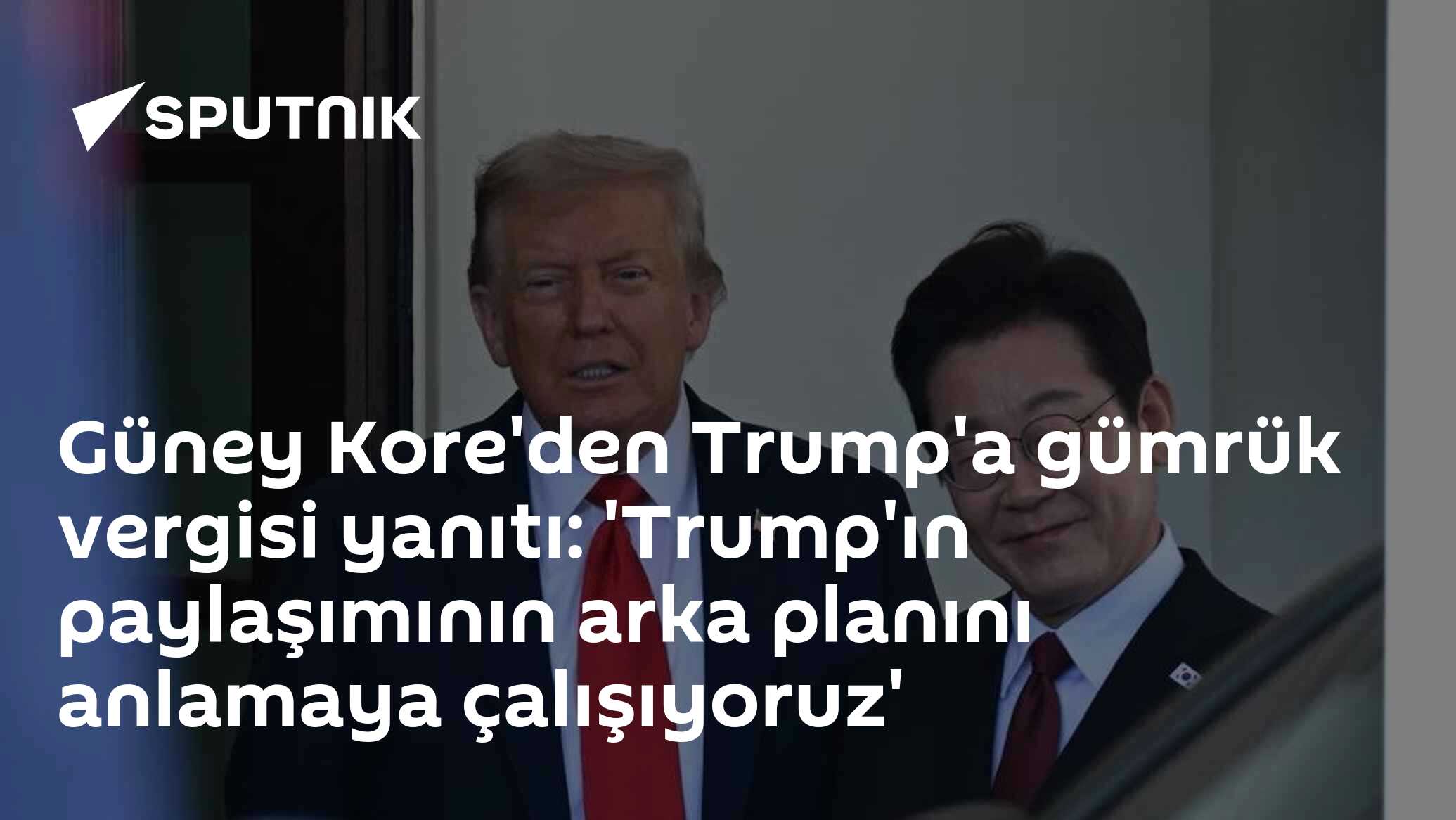 Trump'un Kararına Güney Kore'nin Yanıtı