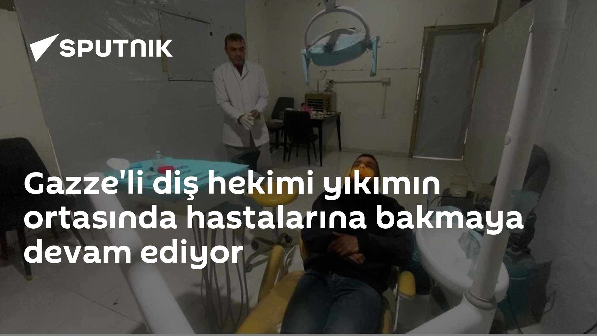 Gazze'li diş hekimi yıkım ortasında hastalarına bakmaya devam ediyor - Bugun.TR