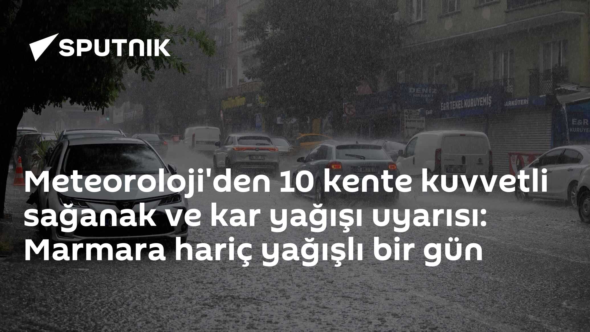 Meteoroloji Genel Müdürlüğü'nün 10 Kente Kar ve Sağanağın Uyarısı - Bugun TR
