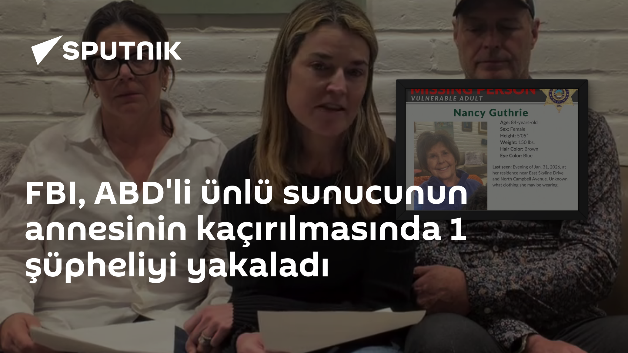 Savannah Guthrie Annesi Nancy Guthriye Kaçırılması