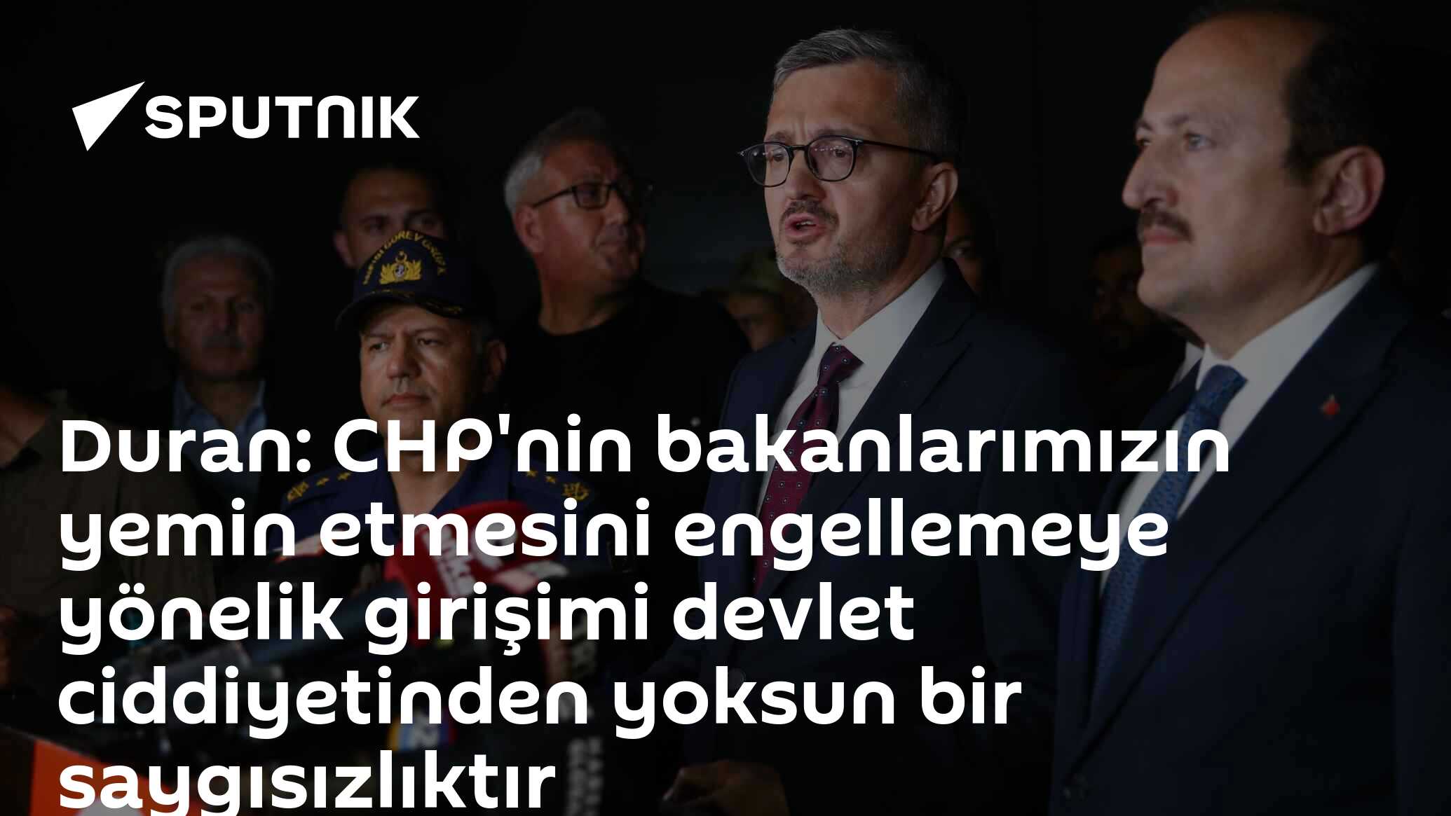 : CHP'nin Bakanlar Yeminine Girişim Devlete Karşı Bir Saygısızlık