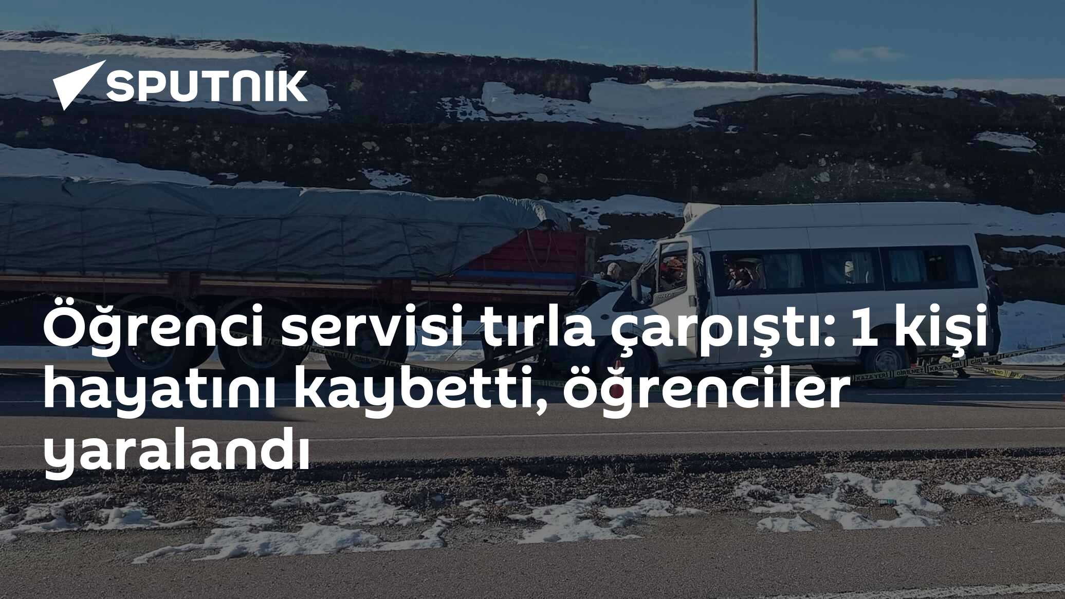 Kayseri Pınarbaşı'daki Okul Servisi ve Tır Çarpışması