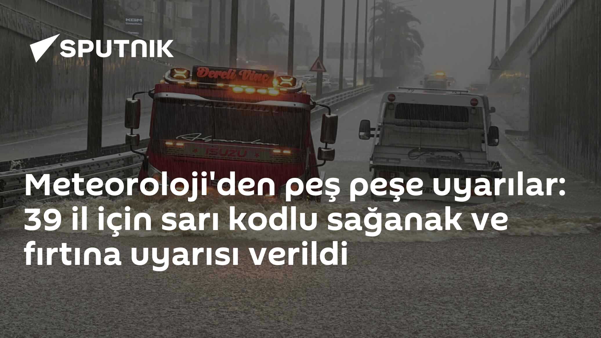 Meteoroloji'den peş peşe uyarılar: 39 il için sarı kodlu sağanak ve fırtına uyarısı verildi