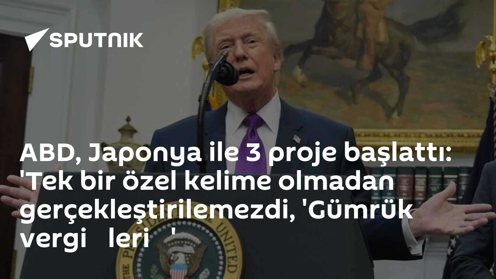ABD, Japonya ile 3 proje başlattı: 'Tek bir özel kelime olmadan gerçekleştirilemezdi, 'Gümrük vergi̇leri̇'