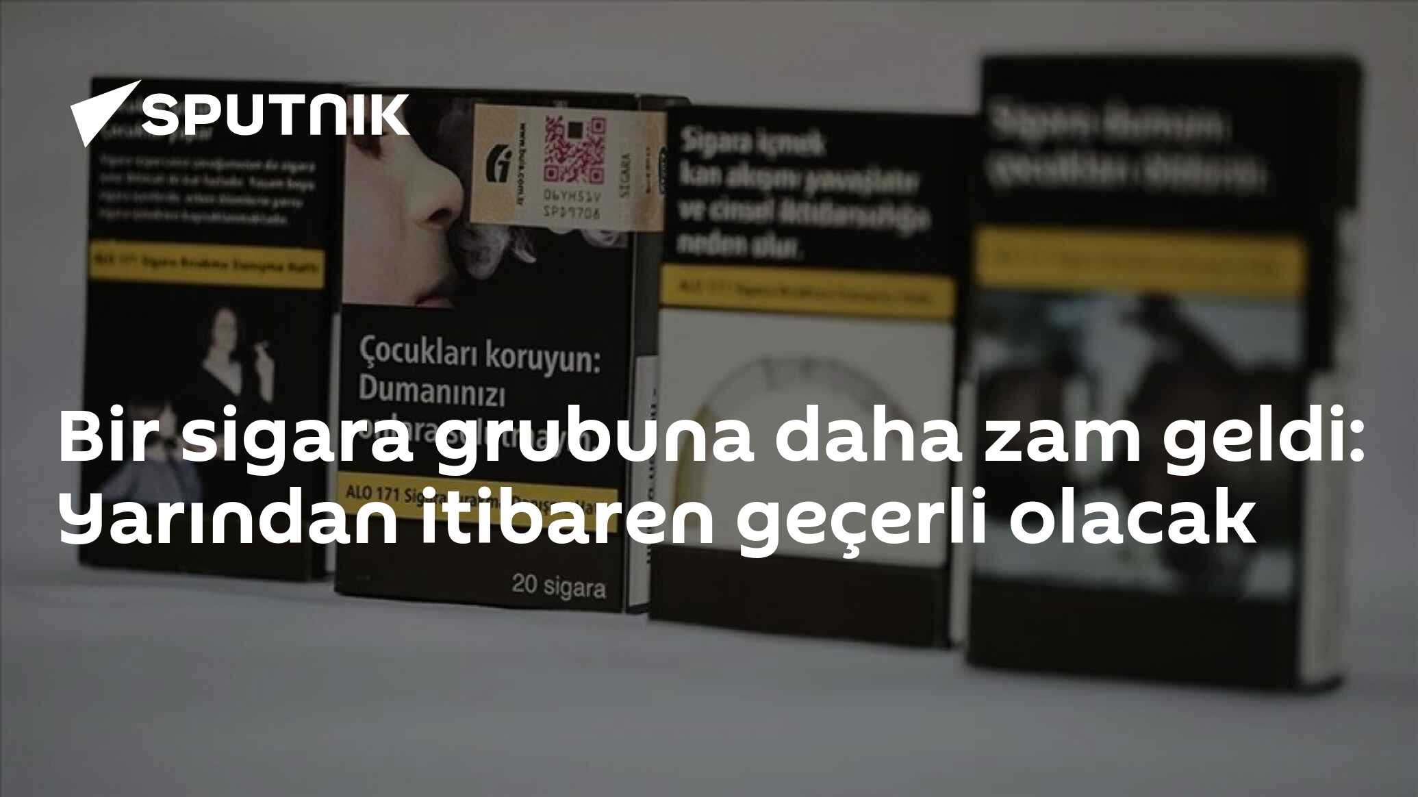Bir sigara grubuna daha zam geldi: Yarından itibaren geçerli olacak