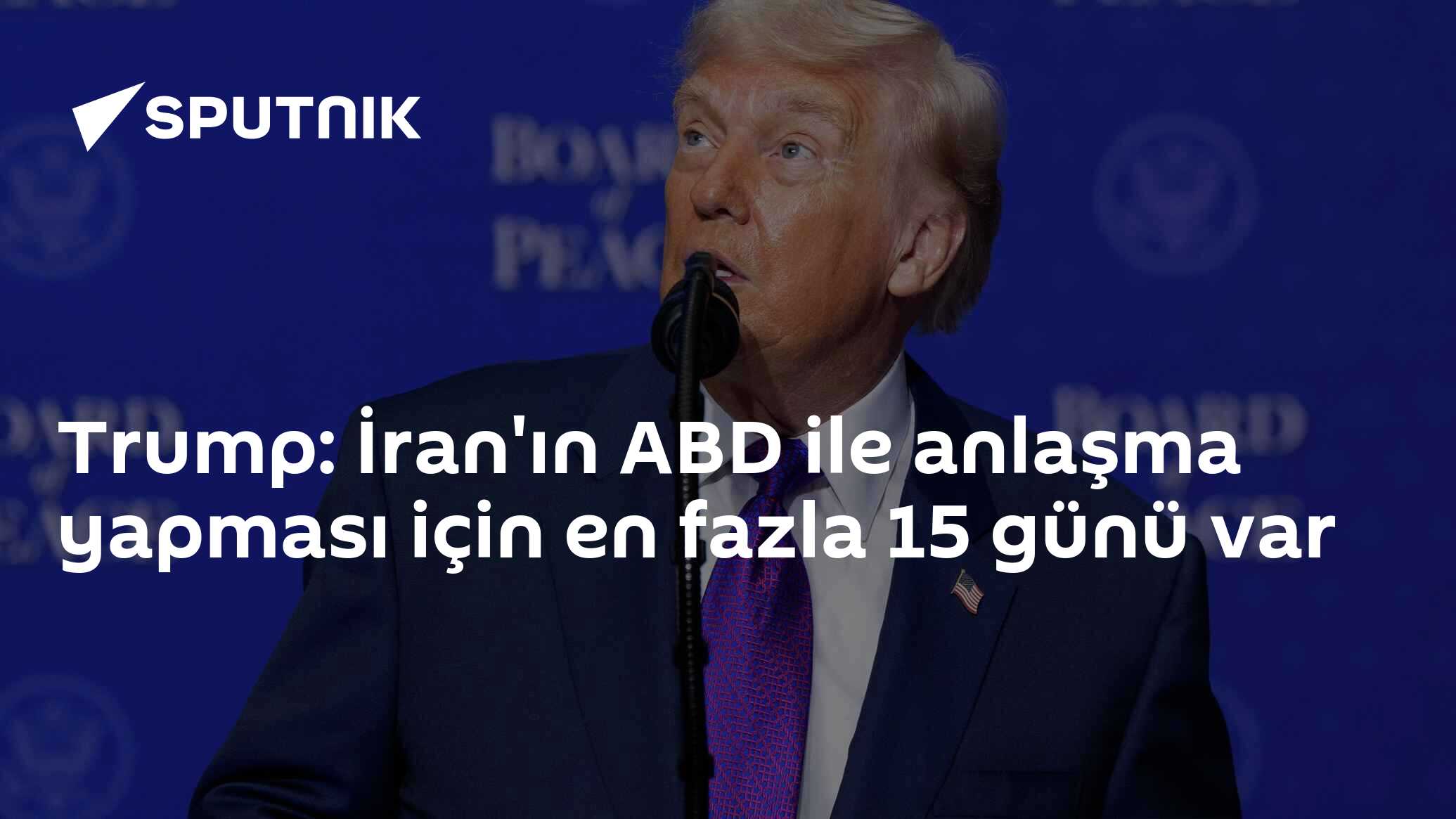 Trump: İran'ın ABD ile anlaşma yapması için en fazla 15 günü var