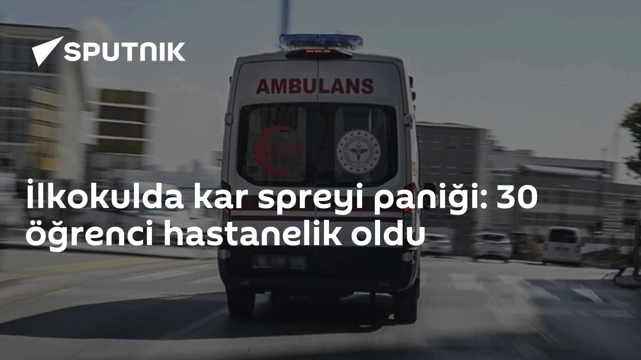 İlkokulda kar spreyi paniği: 30 öğrenci hastanelik oldu