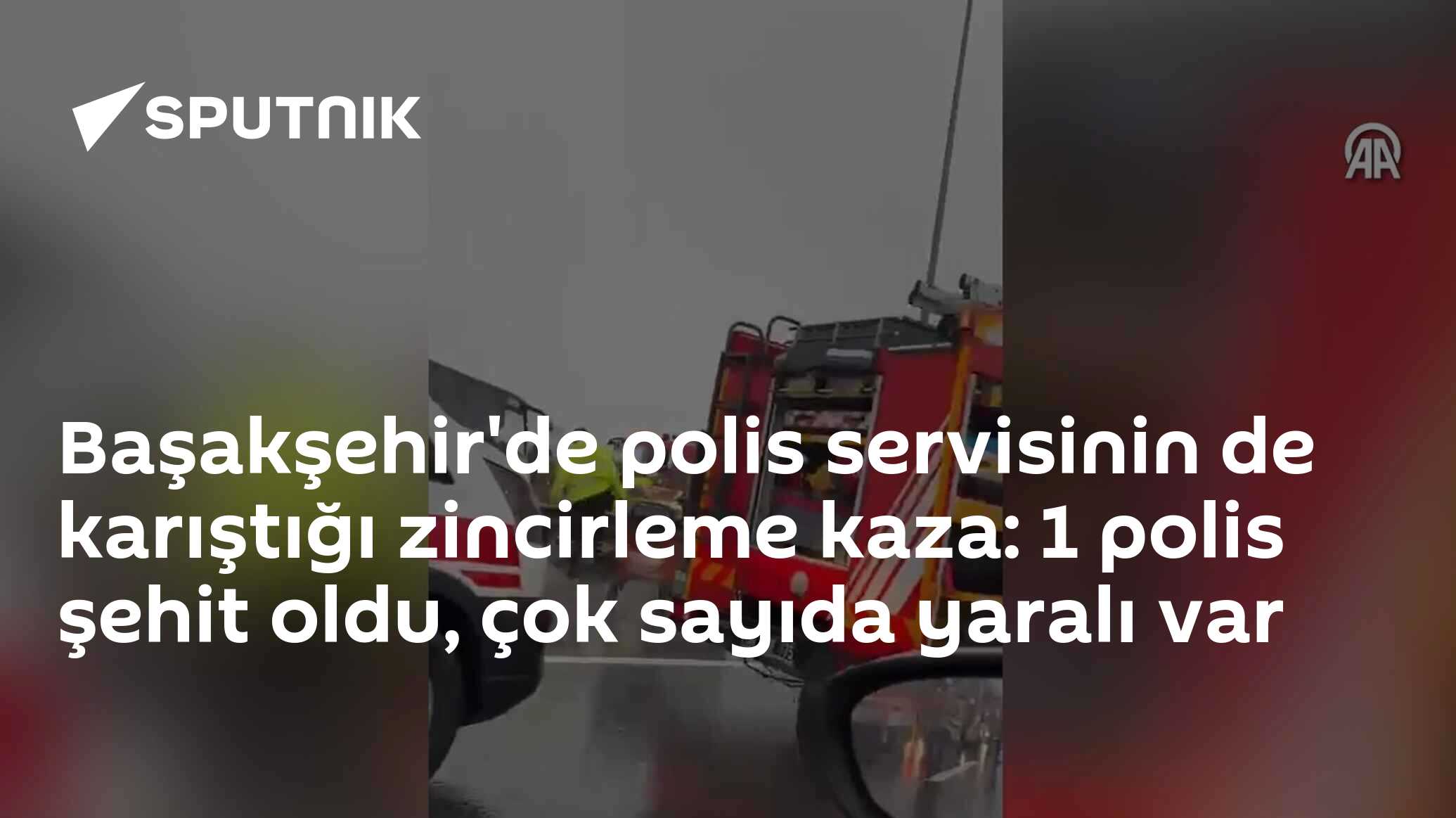 Başakşehir'de polis servisinin de karıştığı zincirleme kaza: 1 polis şehit oldu, çok sayıda yaralı var