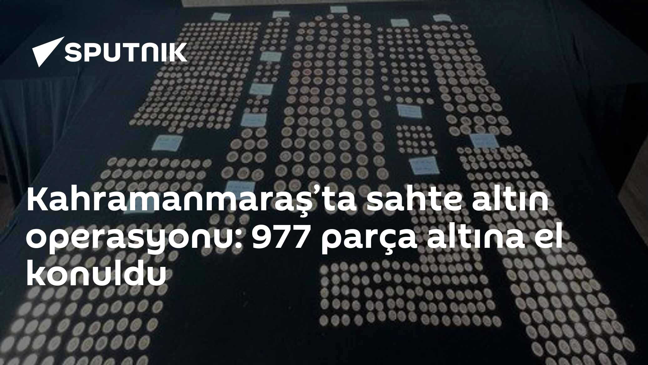 Kahramanmaraş’ta sahte altın operasyonu: 977 parça altına el konuldu