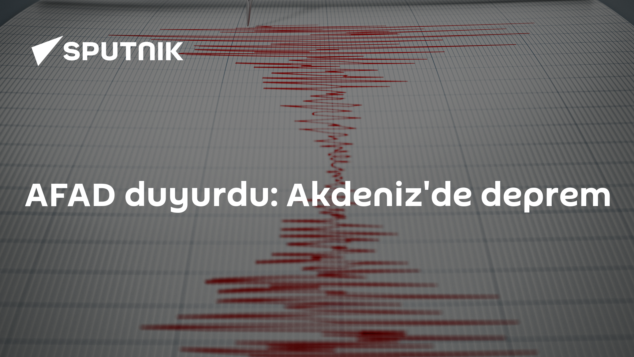 AFAD duyurdu: Akdeniz'de deprem