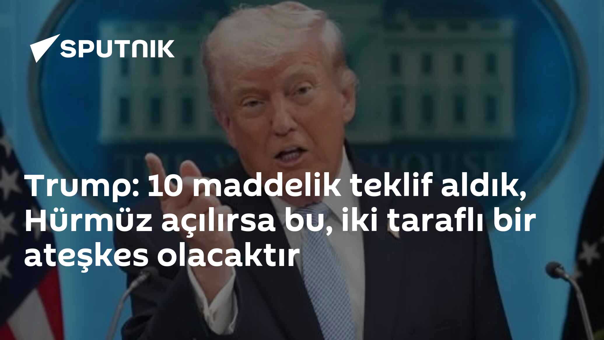 Trump: Bu, iki taraflı bir ateşkes olacaktır