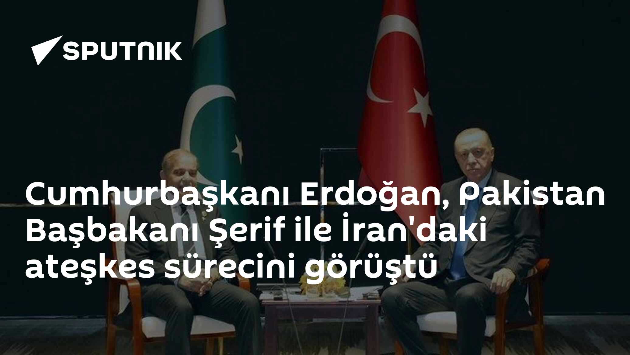 Cumhurbaşkanı Erdoğan, Pakistan Başbakanı Şerif ile İran'daki ateşkes sürecini görüştü