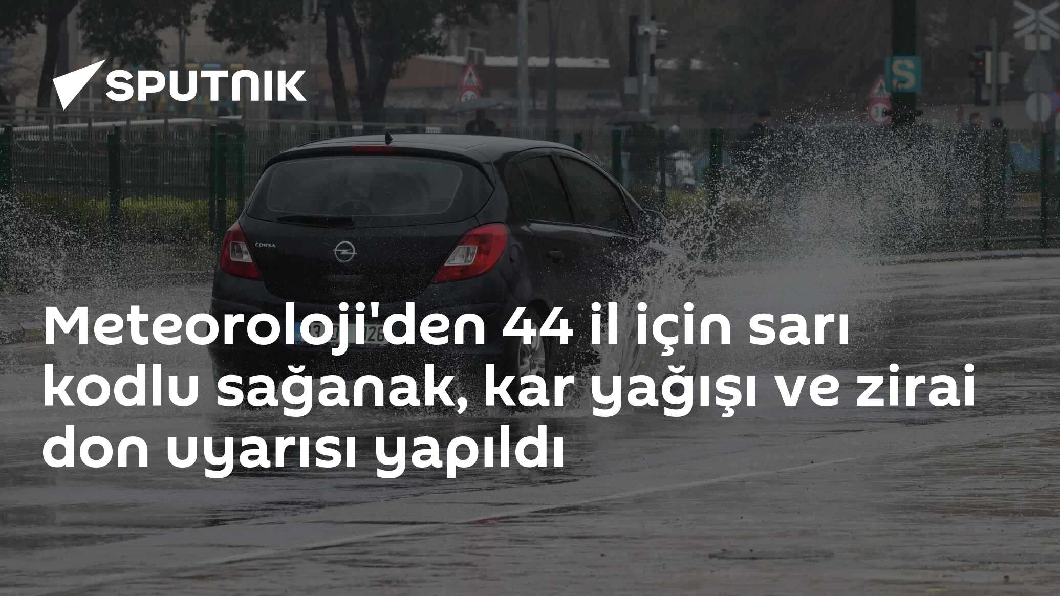 Meteoroloji'den 44 il için sarı kodlu sağanak, kar yağışı ve zirai don uyarısı yapıldı