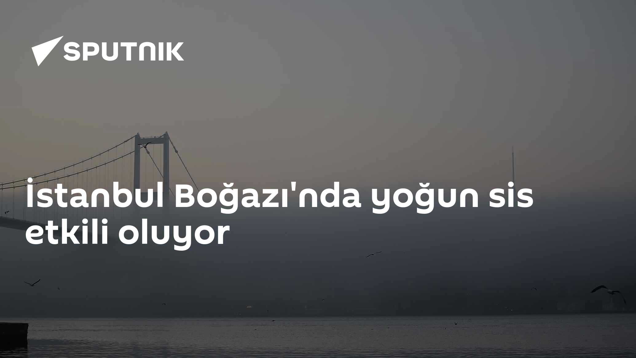 İstanbul Boğazı'nda yoğun sis etkili oluyor