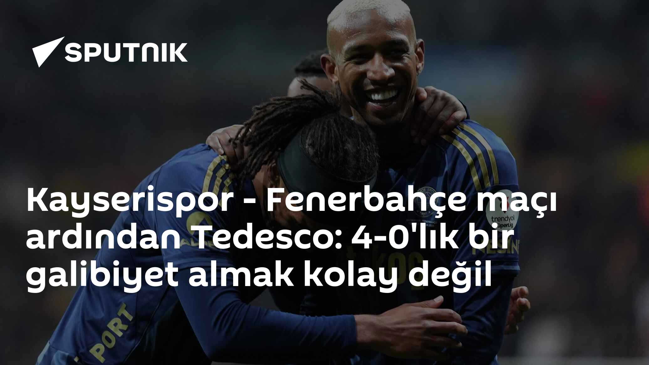 Kayserispor - Fenerbahçe maçı ardından Tedesco: 4-0'lık bir galibiyet almak kolay değil