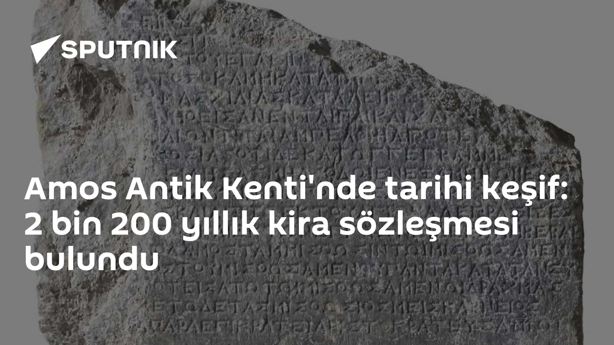 Amos Antik Kenti'nde tarihi keşif: 2 bin 200 yıllık kira sözleşmesi bulundu