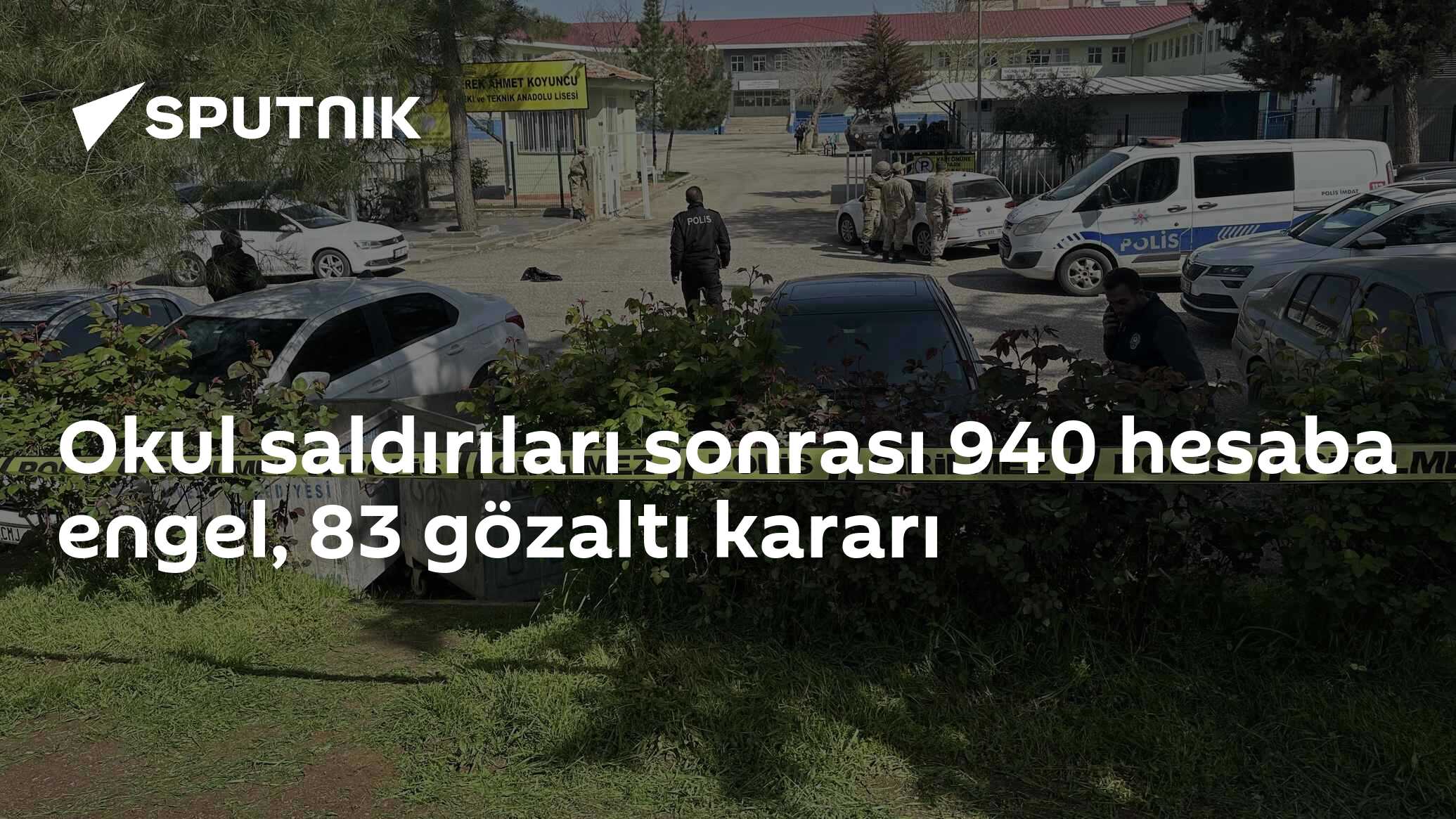 Okul saldırıları sonrası 940 hesaba engel, 83 gözaltı kararı