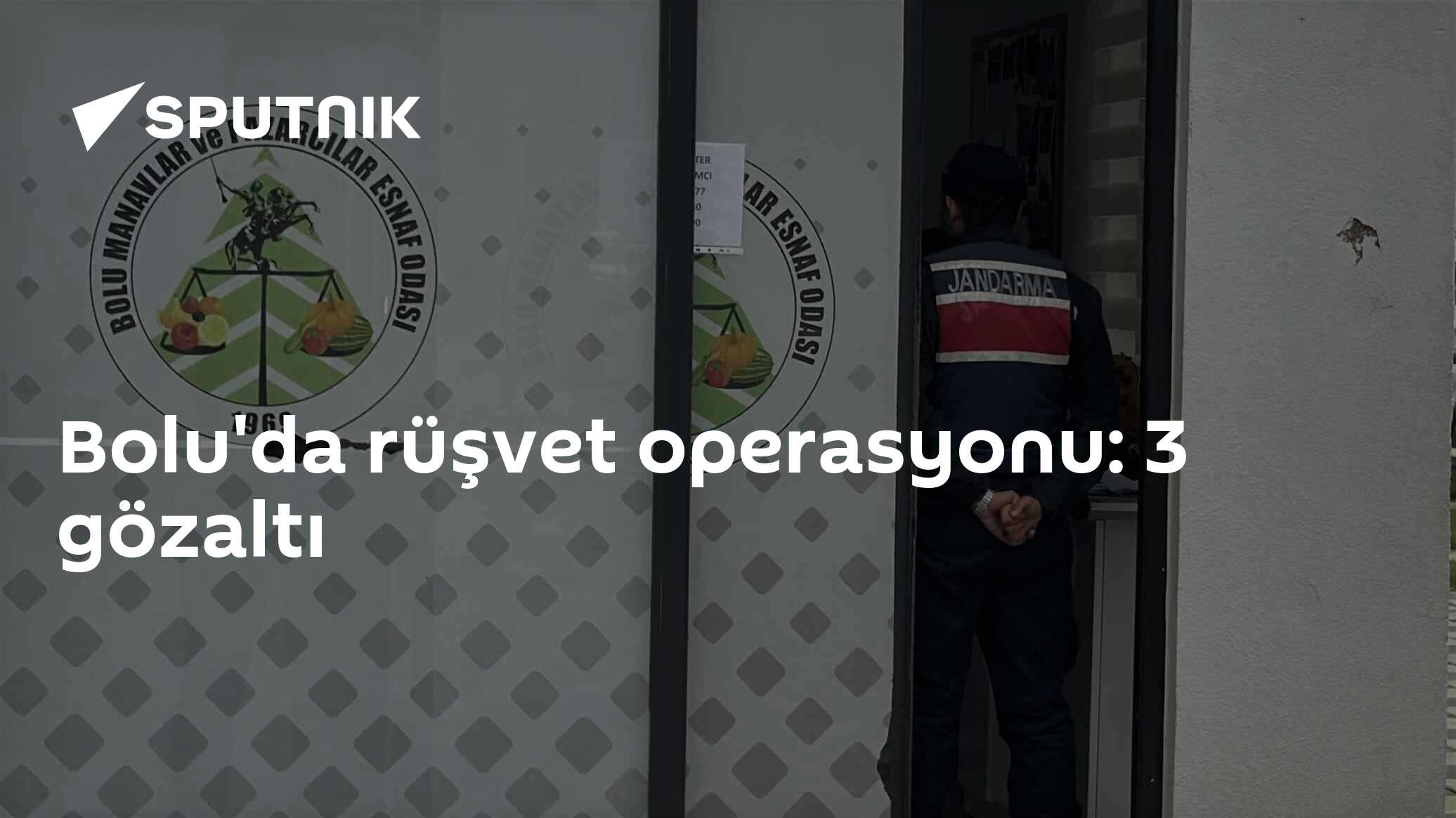 Bolu'da rüşvet operasyonu: 3 gözaltı