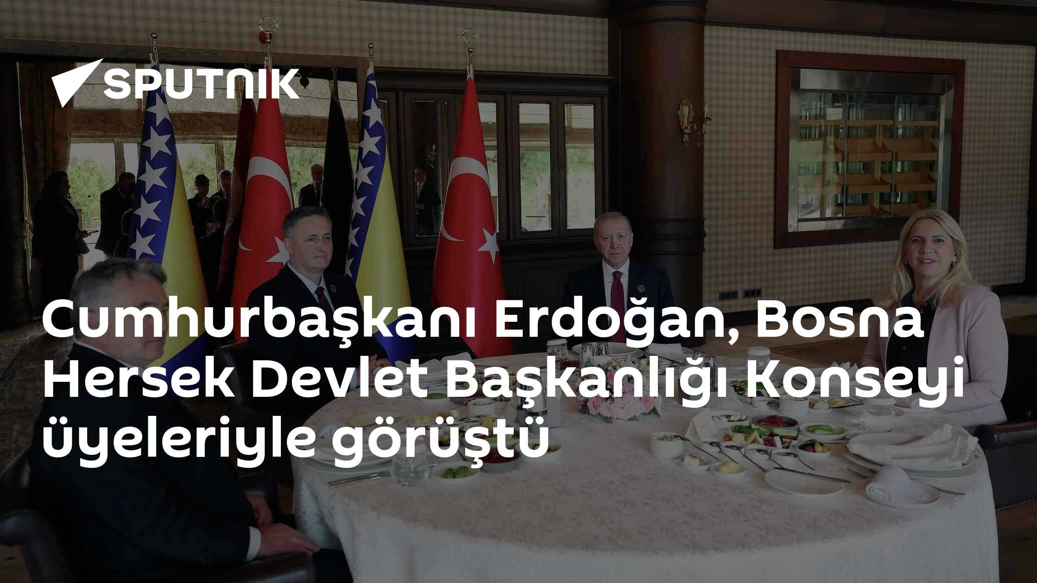Cumhurbaşkanı Erdoğan, Bosna Hersek Devlet Başkanlığı Konseyi üyeleriyle görüştü