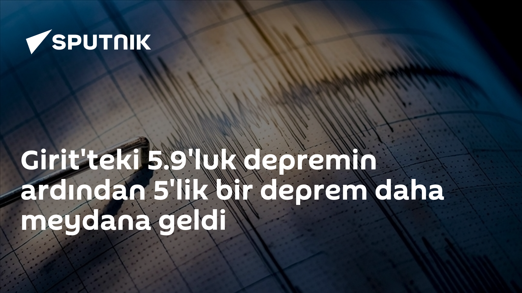 Girit'teki 5.9'luk depremin ardından 5'lik bir deprem daha meydana geldi