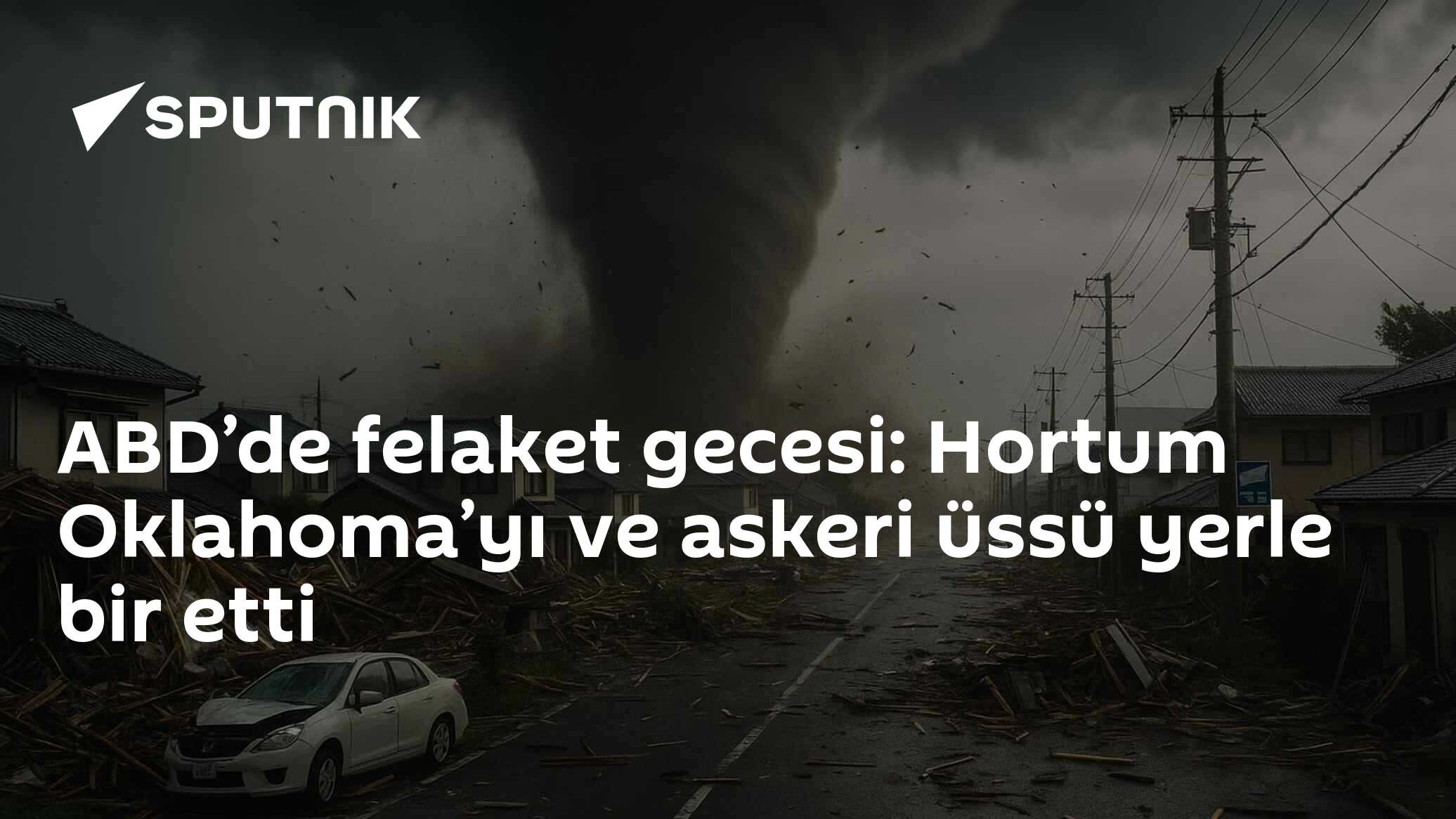 ABD’de felaket gecesi: Hortum Oklahoma’yı ve askeri üssü yerle bir etti