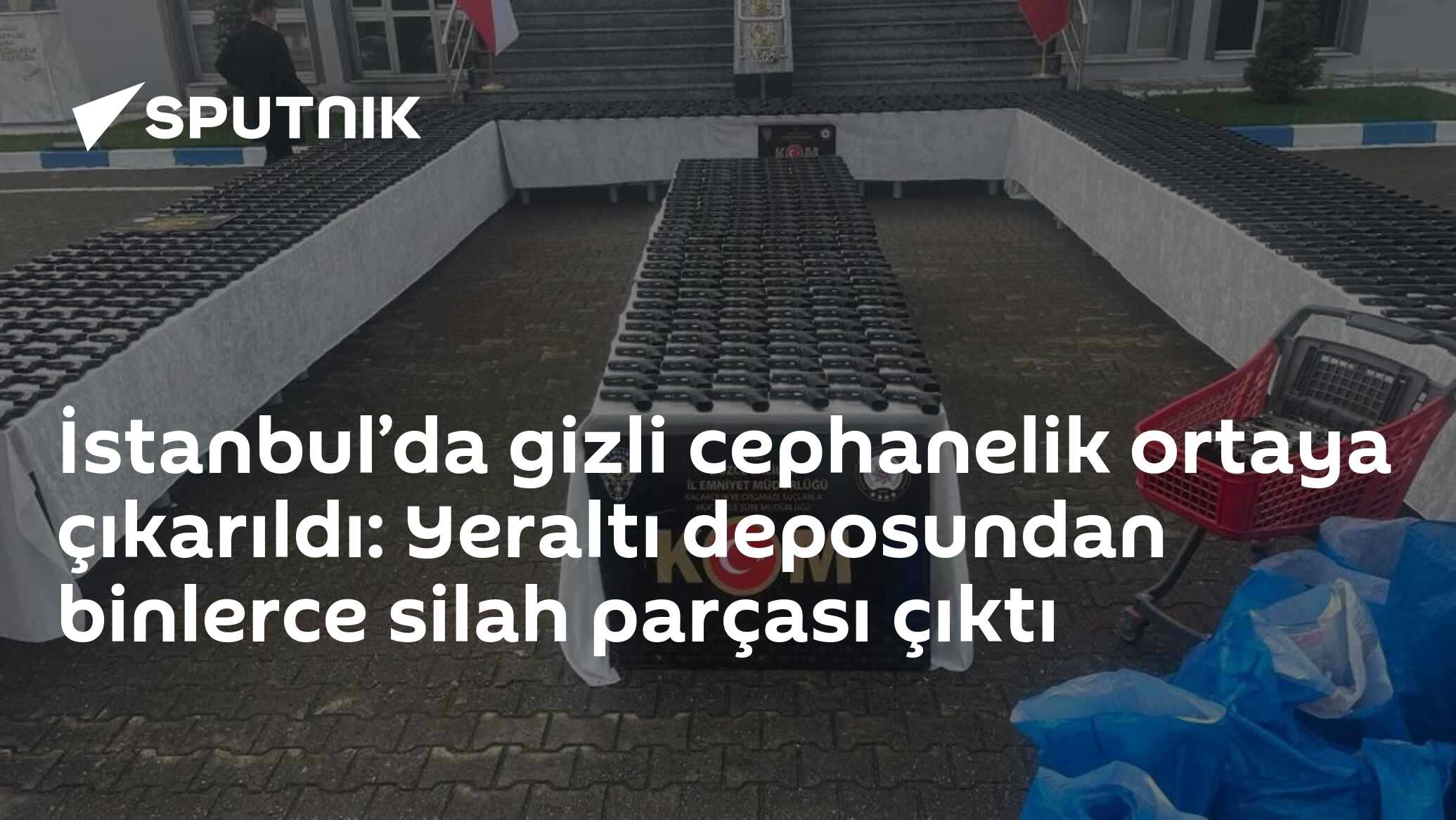 İstanbul’da gizli cephanelik ortaya çıkarıldı: Yeraltı deposundan binlerce silah parçası çıktı
