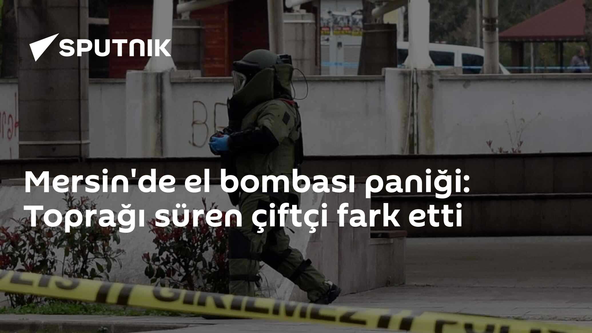 Mersin'de el bombası paniği: Toprağı süren çiftçi fark etti