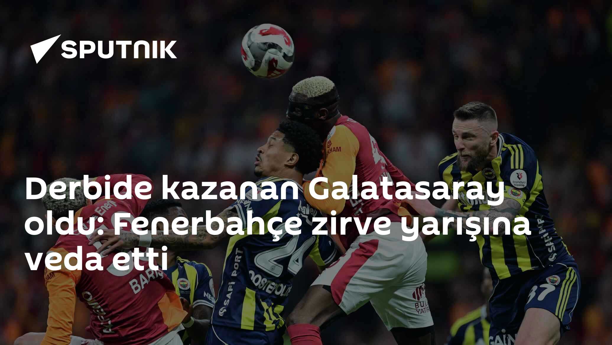 Derbide kazanan Galatasaray oldu: 3-0