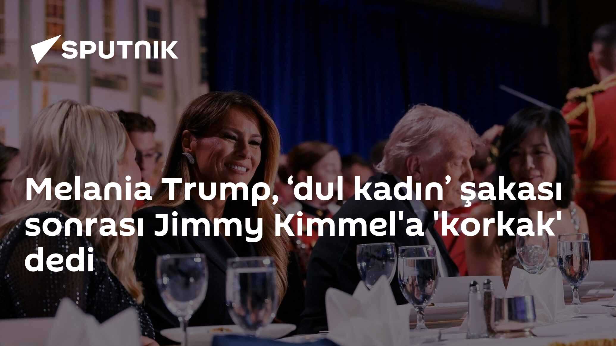 Melania Trump, ‘dul kadın’ şakası sonrası Jimmy Kimmel'a 'korkak' dedi