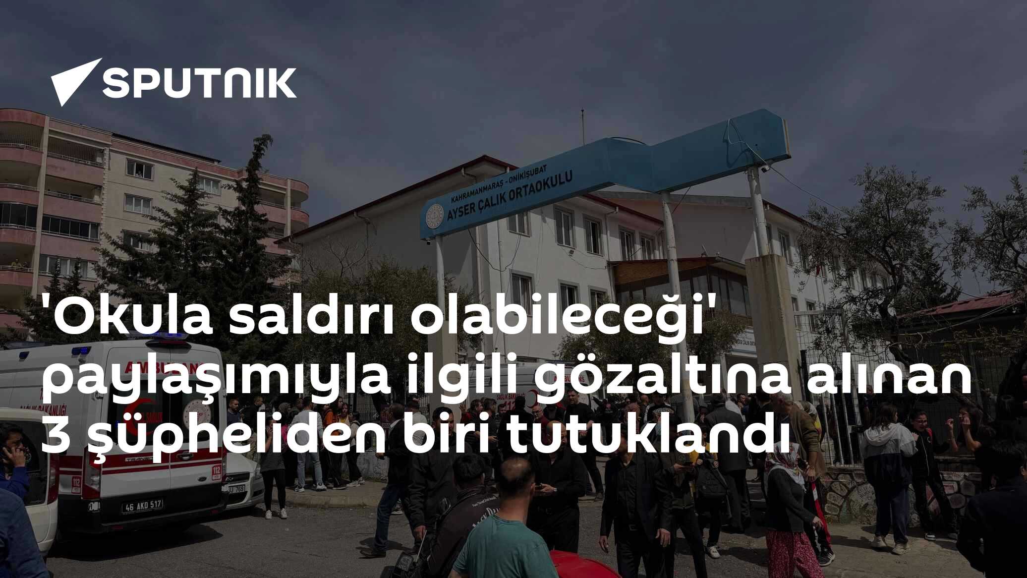 'Okula saldırı olabileceği' paylaşımıyla ilgili gözaltına alınan 3 şüpheliden biri tutuklandı
