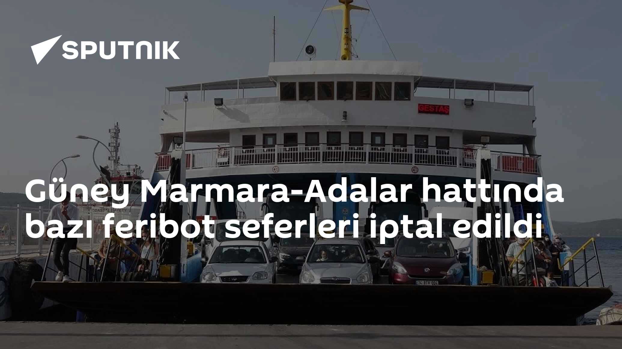 Güney Marmara-Adalar hattında bazı feribot seferleri iptal edildi