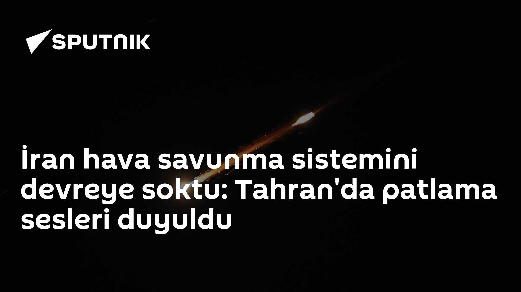 İran hava savunma sistemini devreye soktu: Tahran'da patlama sesleri duyuldu
