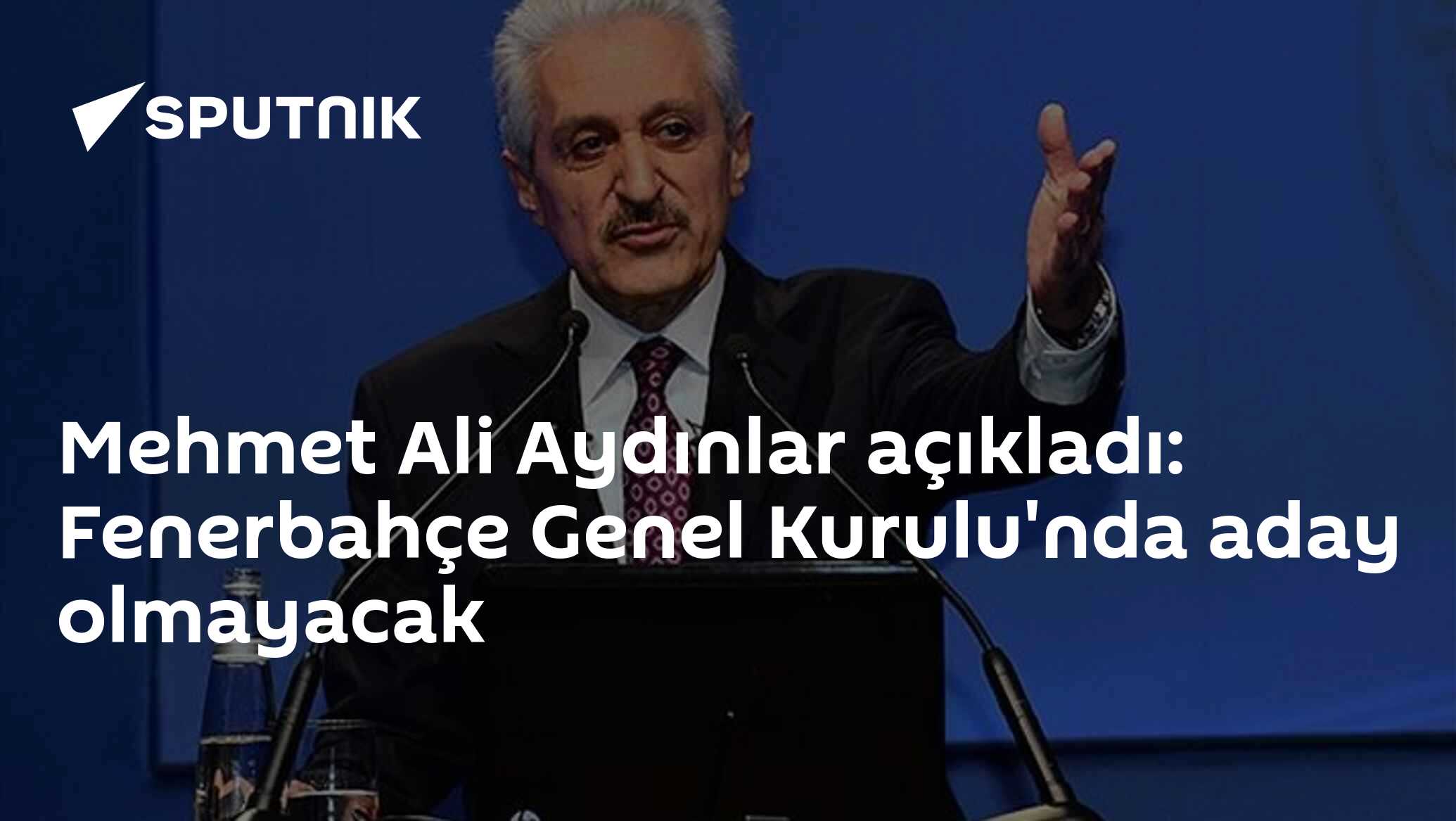Mehmet Ali Aydınlar açıkladı: Fenerbahçe Genel Kurulu'nda aday olmayacak