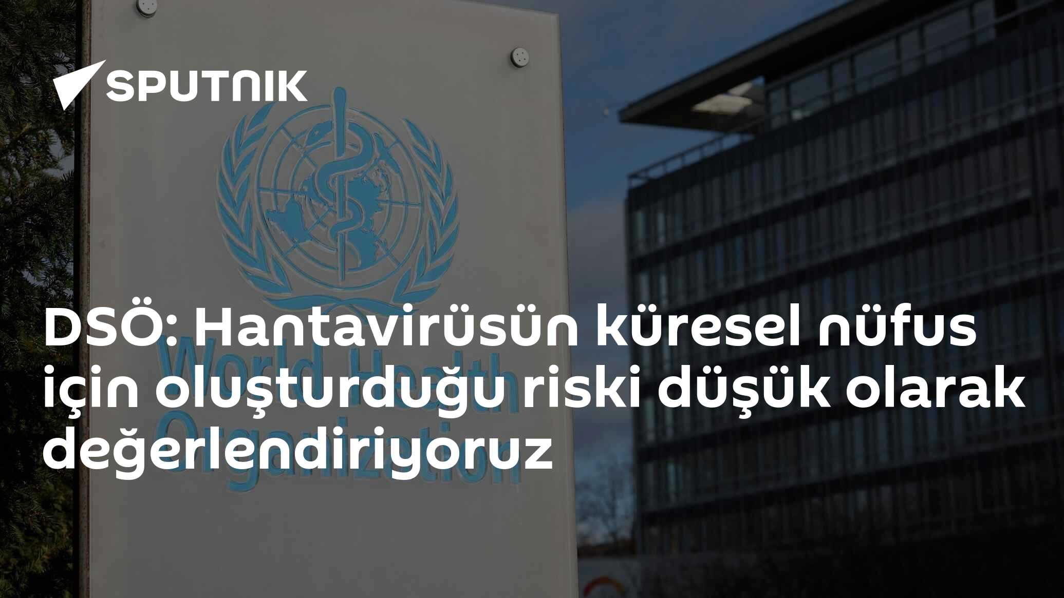 DSÖ: Hantavirüsün küresel nüfus için oluşturduğu riski düşük olarak değerlendiriyoruz